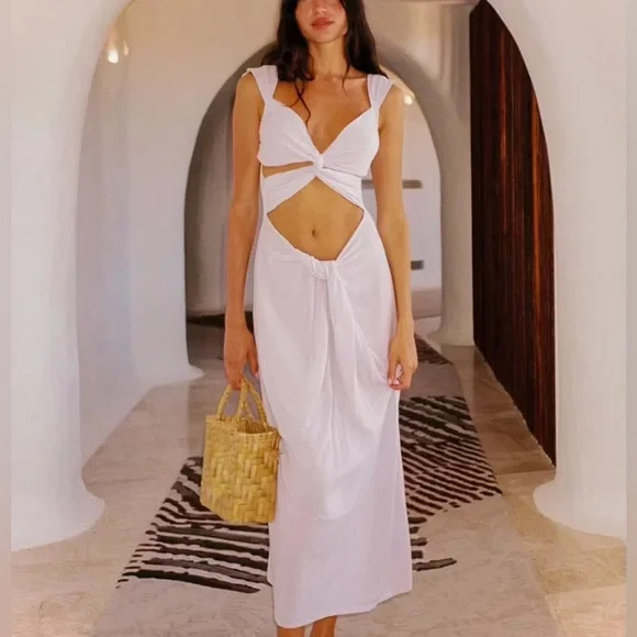 Asta Resort Dresses | Asta Resort Mariana Dress | Color: White | Size: M | Stellareed606'S Closet